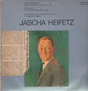LP - Jascha Heifetz, new Symph Orch of London, Sargent - Violinkonzerte von Vieuxtemps & Bruch