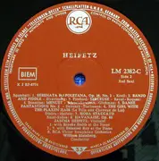 LP - Brahms / Bennett / Schulman a.o. - Heifetz - Mono