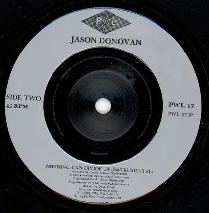 Jason Donovan - Nothing Can Divide Us
