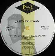 12inch Vinyl Single - Jason Donovan - When You Come Back To Me