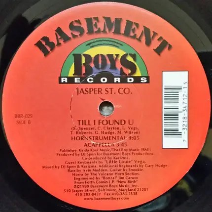 Jasper Street Co. Featuring Louie Vega - Till I Found U