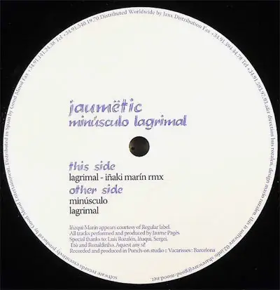 Jaumetic - Minúsculo Lagrimal