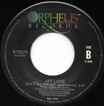 Jay Love - Give It All You Got