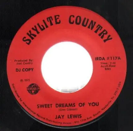 Jay Lewis - Sweet Dreams Of You