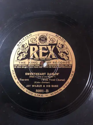 Jay Wilbur And His Band - I Cover The Waterfront / Sweetheart Darlin'