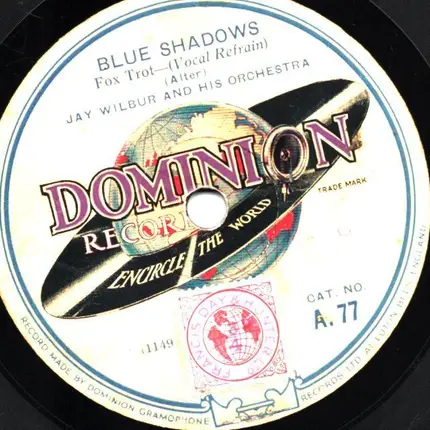 Jay Wilbur And His Orchestra - Blue Shadows / It Must Be Love