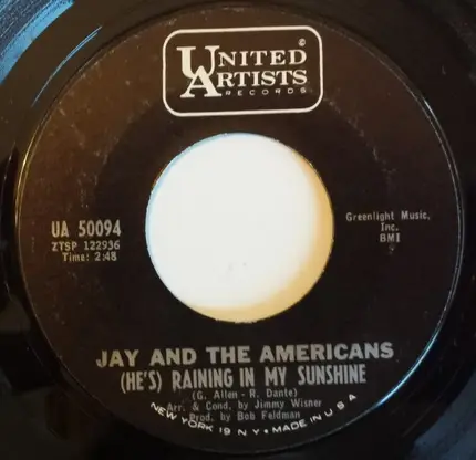 Jay & The Americans - (He's) Raining In My Sunshine