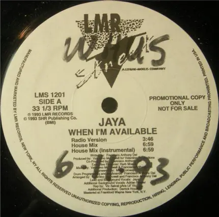 Jaya - When I'm Available