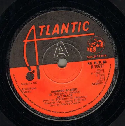 Jay Black - Running Scared / Dolphins