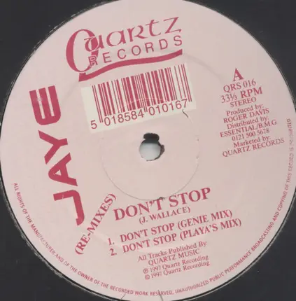 Jaye - Don't Stop