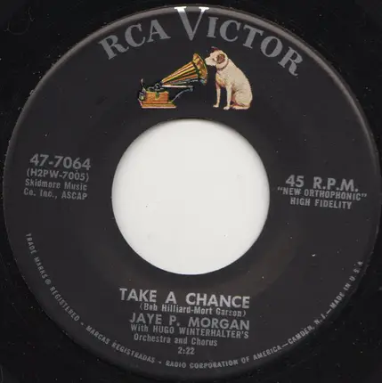 Jaye P. Morgan With Hugo Winterhalter's Orchestra And Chorus - There's A Dream In My Heart / Take A Chance