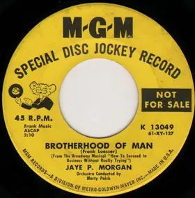 Jaye P. Morgan - Brotherhood Of Man / Nobody's Sweetheart