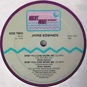 12inch Vinyl Single - Jayne Edwards - Baby You Can Work Me