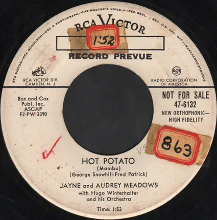Jayne Meadows And Audrey Meadows - Hot Potato (Mambo)