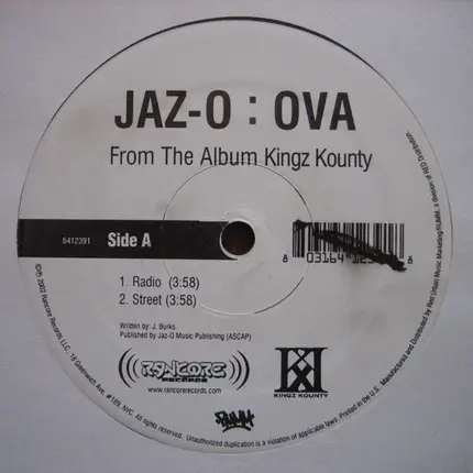 Jaz-O - Ova / Deadly