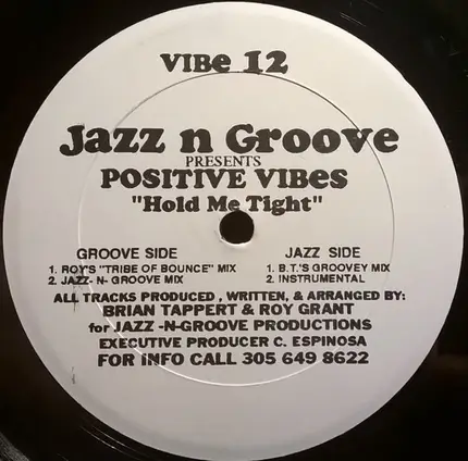 Jazz-N-Groove Presents Positive Vibes - Hold Me Tight