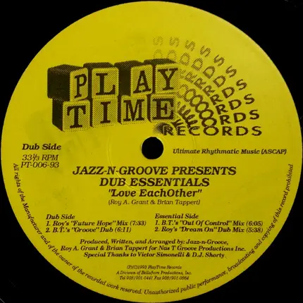 Jazz-N-Groove Presents Dub Essentials - Love Eachother