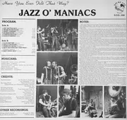 LP - Jazz O'Maniacs - Have You Ever Felt That Way? - Signed