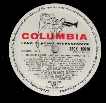 Jazz At The Philharmonic - Carnegie Hall Concert 1952 (Record 2)