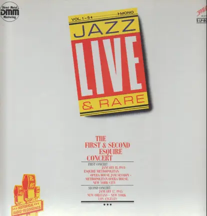 Jazz Live & Rare - The First & Second Esquire Concert