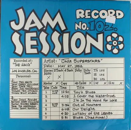 Jazz Superstars - A Live Jam Session Recorded At 'The Haig'