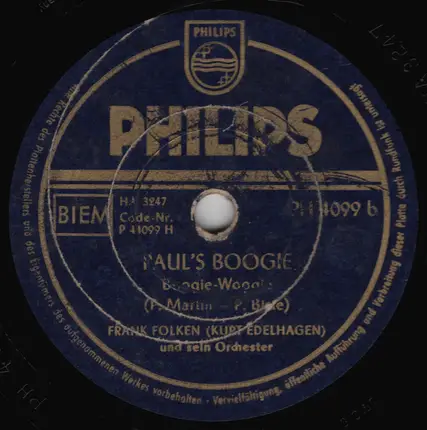 Jazzorchester Kurt Edelhagen - Boogie At All / Paul's Boogie
