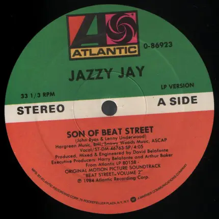 Jazzy Jay / La La - Son Of Beat Street / Into The Night