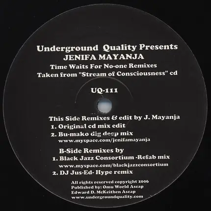 Jenifa Mayanja - Time Waits For No-one Remixes