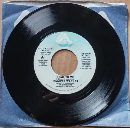 Jennifer Warnes - Come To Me