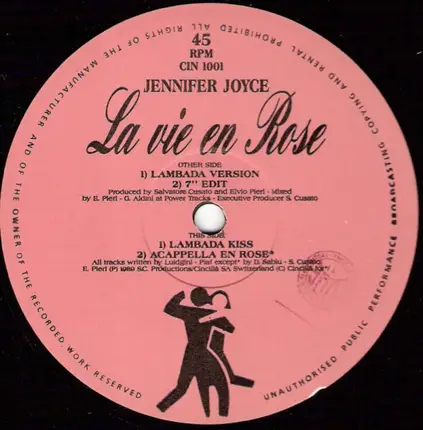 Jennifer Joyce - La Vie En Rose