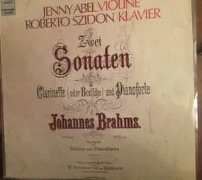Johannes Brahms - Zwei Sonaten