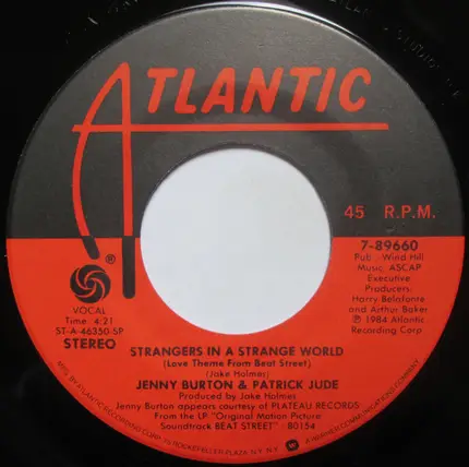 Jenny Burton And Patrick Jude - Strangers In A Strange World (Love Theme From Beat Street)