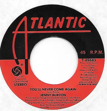 Jenny Burton - Rock Steady / You'll Never Come Again