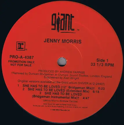 Jenny Morris - She Has To Be Loved