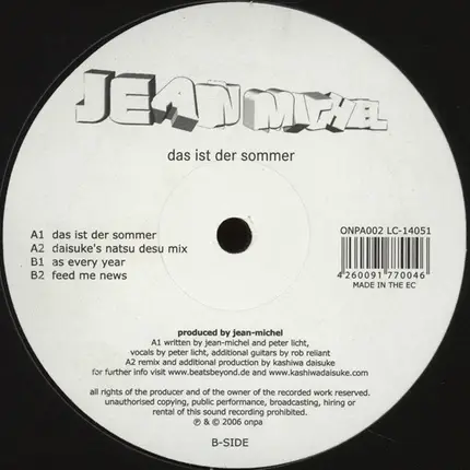 Jean-Michel - Das Ist Der Sommer