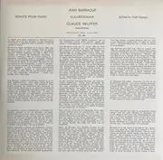 LP - Jean Barraqué - Claude Helffer - Sonate Pour Piano - Gatefold