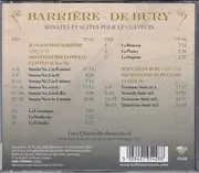 Double CD - Jean Barrière , Bernard de Bury , Luca Quintavalle - Sonates et Suites pour le Clavecin