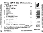 CD - Wolff / Schulze / Jones / Mageau - Music From Six Continents: 1991 Series