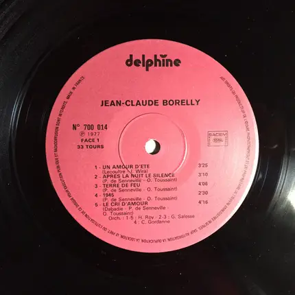 Jean-Claude Borelly - Love Serenade (Un Amour D'Été)