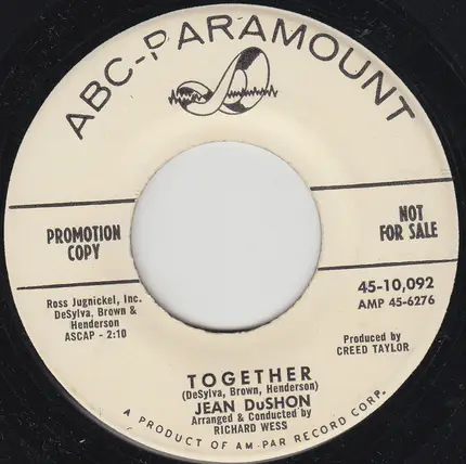 Jean DuShon - Is It Wrong To Be Right / Together