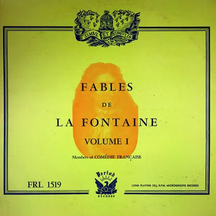 Jean De La Fontaine , Comédie-Française - Fables De La Fontaine Volume 1