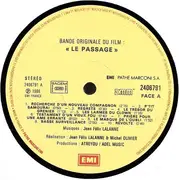 LP - Jean-Félix Lalanne - Bande Originale Du Film 'Le Passage'