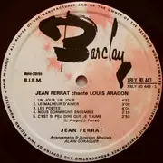 LP - Jean Ferrat - Ferrat Chante Aragon