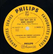 10'' - Jean Fournet w/ Orchestre Des Concerts Lamoreux - 'Une Nuit Sur Le Mont Chauve' /  'Dans Les Steppes De L'Asie Centrale'