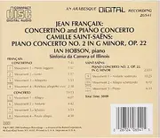 CD - Jean Françaix , Camille Saint-Saëns , Ian Hobson - Concertino / Piano Concerto
