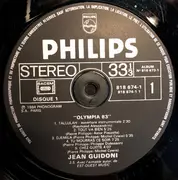 Double LP - Jean Guidoni - A L'Olympia