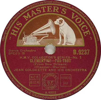 Jean Goldkette And His Orchestra - Clementine (From New Orleans) / My Pretty Girl