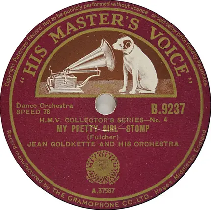 Jean Goldkette And His Orchestra - Clementine (From New Orleans) / My Pretty Girl