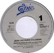 7inch Vinyl Single - Jean-Jacques Goldman - Peur De Rien Blues