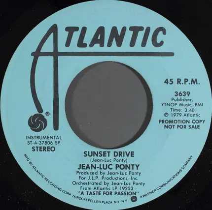 Jean-Luc Ponty - Beach Girl / Sunset Drive